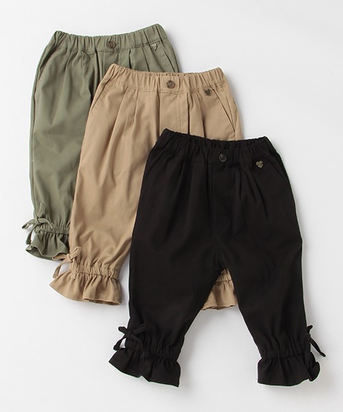 petit main(プティマイン)の「【リンク】裾フリルタックストレッチパンツ(その他パンツ・キッズ・カーキ/ブラック/ライトベージュ・120cm/90cm/100cm/130cm/110cm)」の5枚目の写真