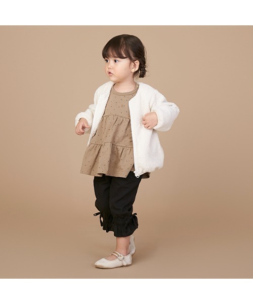 petit main(プティマイン)の「【リンク】裾フリルタックストレッチパンツ(その他パンツ・キッズ・カーキ/ブラック/ライトベージュ・120cm/90cm/100cm/130cm/110cm)」の16枚目の写真