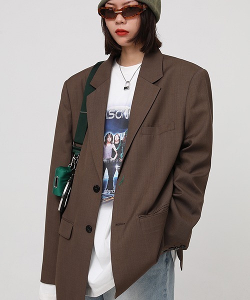 MASONPRINCE(メイソンプリンス)の「【MASONPRINCE】Oversized band motif long sleeve TEE CT2035(Tシャツ/カットソー・メンズ・ホワイト/ブラック/ベージュ・S/M/L)」の4枚目の写真