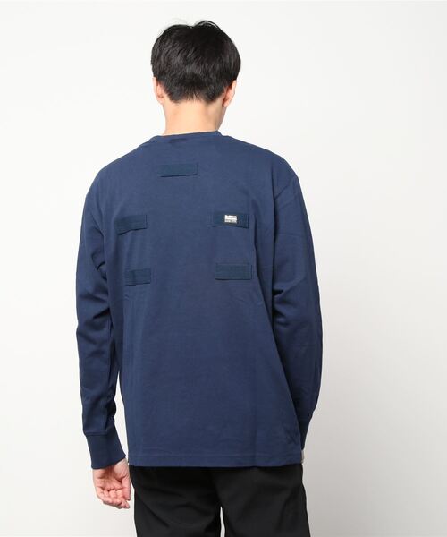 G-STAR（ジースター）の「BACK TAPE OVERSIZED T-SHIRT/ロンT/オーバーサイズ（Tシャツ/カットソー・メンズ・ダークオリーブ/ダークブルー・SMALL/LARGE/X-SMALL/MEDIUM/X-LARGE）」の21枚目の写真