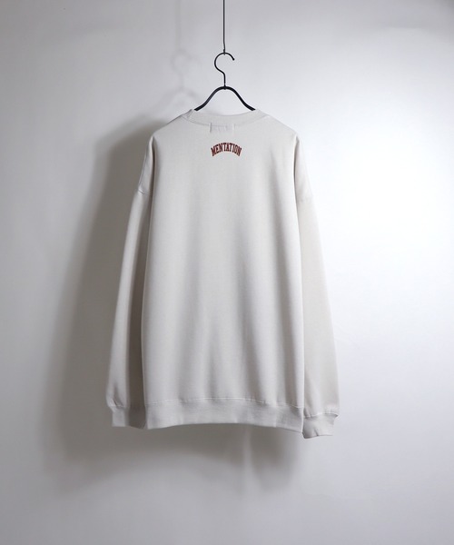 ILL'S（イルズ）の「ILL'S / イルズ カレッジワッペンビッグスウェット（スウェット・メンズ・ブラック/アイボリー/ミント・M/L）」の4枚目の写真