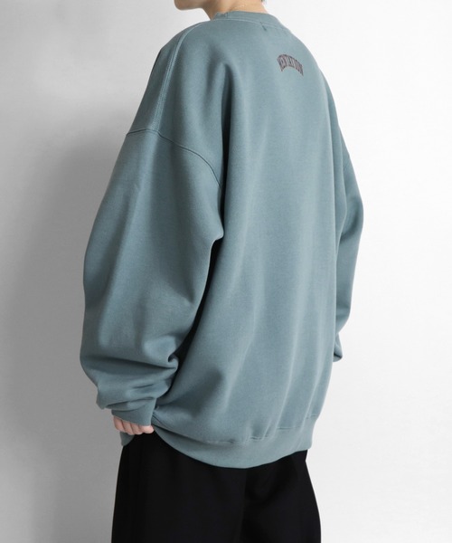 ILL'S（イルズ）の「ILL'S / イルズ カレッジワッペンビッグスウェット（スウェット・メンズ・ブラック/アイボリー/ミント・M/L）」の16枚目の写真