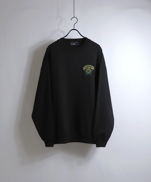 ILL'S（イルズ）の「ILL'S / イルズ カレッジワッペンビッグスウェット（スウェット・メンズ・ブラック/アイボリー/ミント・M/L）」の8枚目の写真