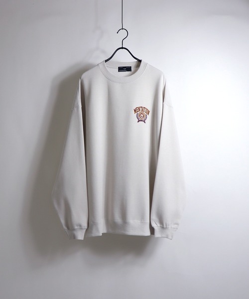 ILL'S（イルズ）の「ILL'S / イルズ カレッジワッペンビッグスウェット（スウェット・メンズ・ブラック/アイボリー/ミント・M/L）」の5枚目の写真