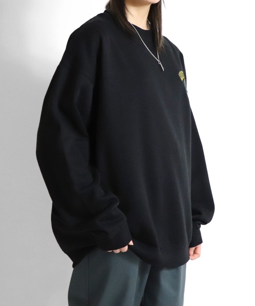 ILL'S（イルズ）の「ILL'S / イルズ カレッジワッペンビッグスウェット（スウェット・メンズ・ブラック/アイボリー/ミント・M/L）」の17枚目の写真