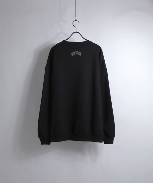 ILL'S（イルズ）の「ILL'S / イルズ カレッジワッペンビッグスウェット（スウェット・メンズ・ブラック/アイボリー/ミント・M/L）」の9枚目の写真
