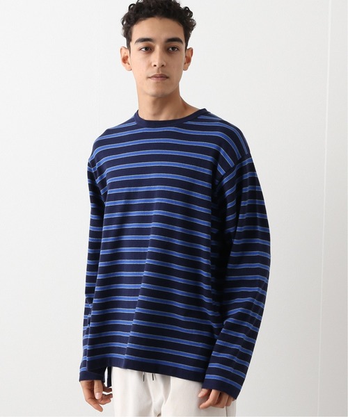 JOINT WORKS(ジョイントワークス)の「KNIT BORDER(ニット/セーター・メンズ・グレー/ネイビー・MEDIUM/LARGE)」の2枚目の写真