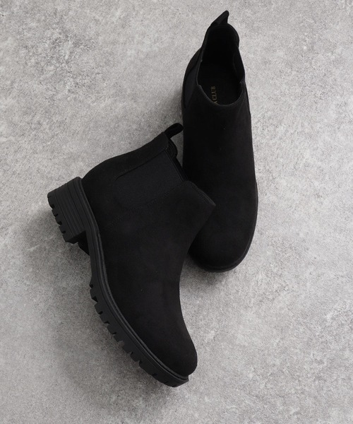 Honeys（ハニーズ）の「サイドゴアブーツ（ブーツ・レディース・ブラック/ブラック系その他・L/LL/M）」の6枚目の写真