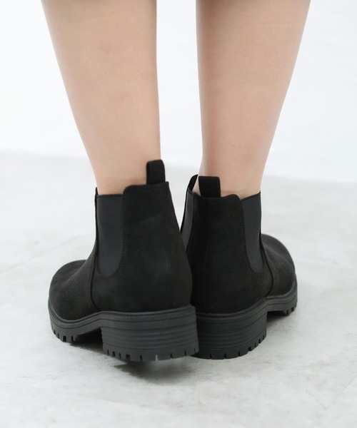 Honeys（ハニーズ）の「サイドゴアブーツ（ブーツ・レディース・ブラック/ブラック系その他・L/LL/M）」の3枚目の写真