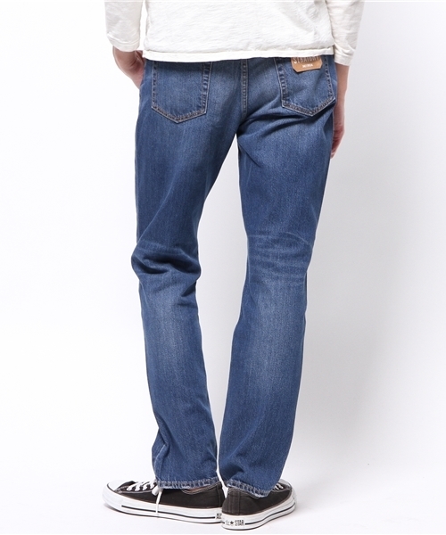 WEGO（ウィゴー）の「WEGO/ヴィンテージストレートデニムパンツ（デニムパンツ・メンズ・インディゴブルー/ライトインディゴブルー・LARGE/MEDIUM）」の3枚目の写真