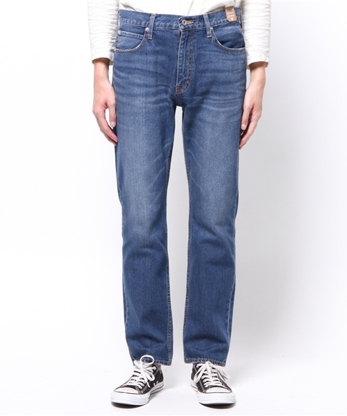 WEGO（ウィゴー）の「WEGO/ヴィンテージストレートデニムパンツ（デニムパンツ・メンズ・インディゴブルー/ライトインディゴブルー・LARGE/MEDIUM）」の4枚目の写真