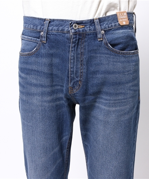 WEGO（ウィゴー）の「WEGO/ヴィンテージストレートデニムパンツ（デニムパンツ・メンズ・インディゴブルー/ライトインディゴブルー・LARGE/MEDIUM）」の11枚目の写真