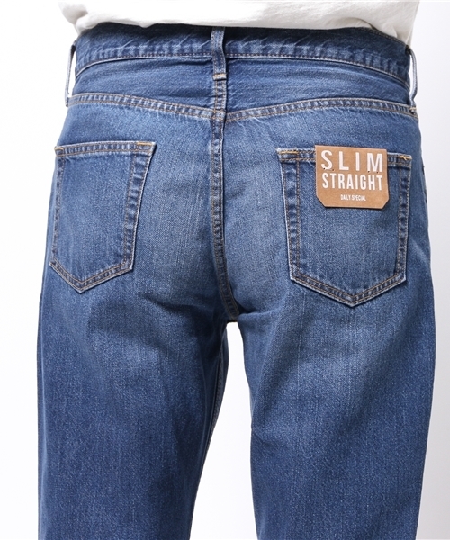 WEGO（ウィゴー）の「WEGO/ヴィンテージストレートデニムパンツ（デニムパンツ・メンズ・インディゴブルー/ライトインディゴブルー・LARGE/MEDIUM）」の12枚目の写真