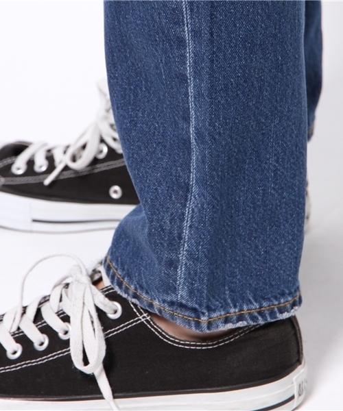 WEGO（ウィゴー）の「WEGO/ヴィンテージストレートデニムパンツ（デニムパンツ・メンズ・インディゴブルー/ライトインディゴブルー・LARGE/MEDIUM）」の14枚目の写真