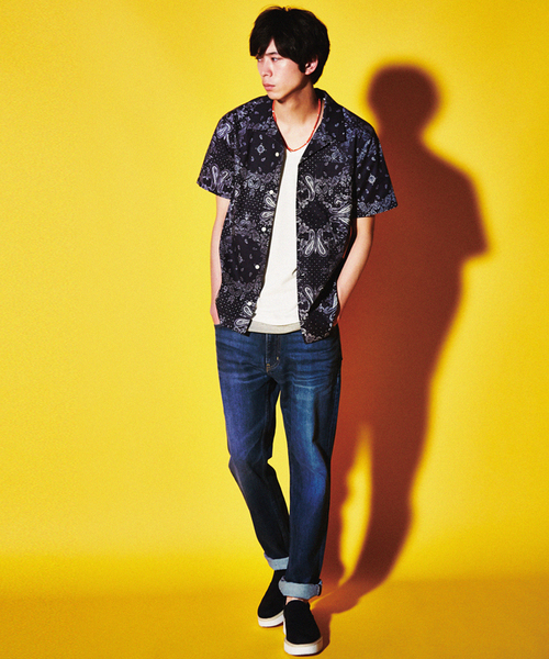 WEGO（ウィゴー）の「WEGO/ヴィンテージストレートデニムパンツ（デニムパンツ・メンズ・インディゴブルー/ライトインディゴブルー・LARGE/MEDIUM）」の18枚目の写真