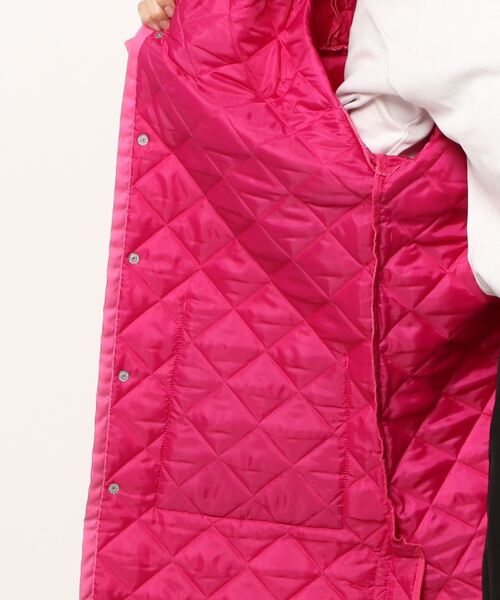 MADEMOISELLE ROPE'（マドモアゼル ロペ）の「【SANSE SANSE】キルティングジャケット（その他アウター・レディース・ピンク・FREE）」の2枚目の写真