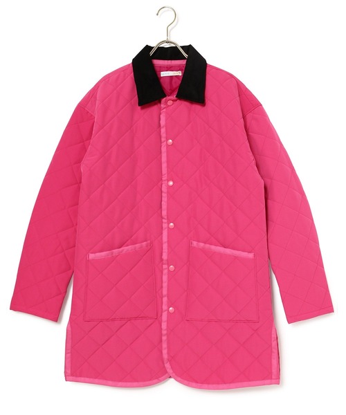 MADEMOISELLE ROPE'（マドモアゼル ロペ）の「【SANSE SANSE】キルティングジャケット（その他アウター・レディース・ピンク・FREE）」の5枚目の写真