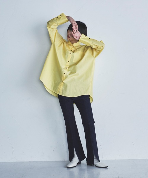 lautreamont BLEUBLANC（ロートレアモンブルーブラン）の「<lautreamont BLEUBLANC>フロントスリットクラシックデニムパンツ（デニムパンツ・レディース・ブラック/ネイビー・7号/9号/11号）」の17枚目の写真