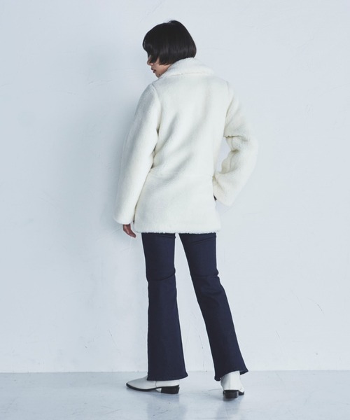 lautreamont BLEUBLANC（ロートレアモンブルーブラン）の「<lautreamont BLEUBLANC>フロントスリットクラシックデニムパンツ（デニムパンツ・レディース・ブラック/ネイビー・7号/9号/11号）」の11枚目の写真