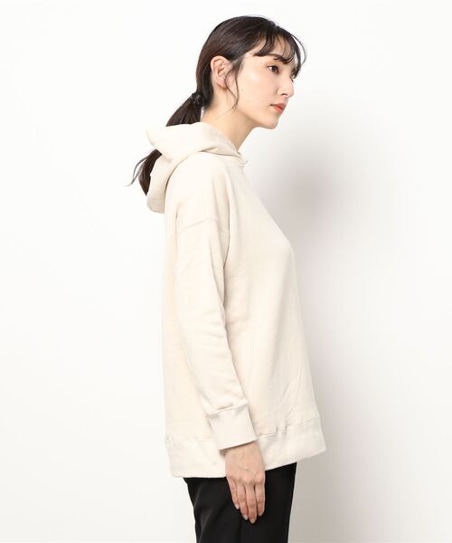 SIPULI（シプリ）の「Suvin Cotton  AZUMA URAKE  フーデッドパーカ（パーカー・レディース・ブラック/グレー系その他/アイボリー・2/3）」の5枚目の写真