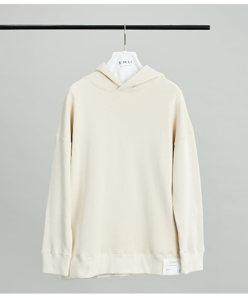 SIPULI（シプリ）の「Suvin Cotton  AZUMA URAKE  フーデッドパーカ（パーカー・レディース・ブラック/グレー系その他/アイボリー・2/3）」の3枚目の写真