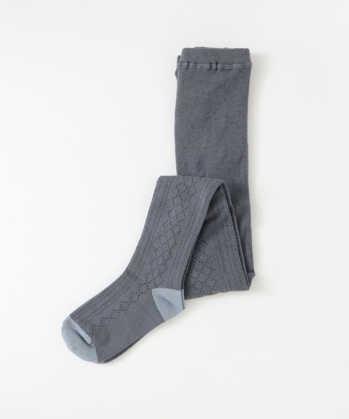 URBAN RESEARCH DOORS（アーバンリサーチドアーズ）の「パターンメッシュタイツ(KIDS)（タイツ/ストッキング・キッズ・グレー/ホワイト系その他・120/105/135）」の4枚目の写真