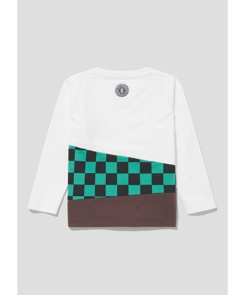 Design Tshirts Store graniph(デザイン ティーシャツ ストア グラニフ)の「竈門炭治郎(鬼滅の刃)|キッズ長袖Tシャツ(Tシャツ/カットソー・キッズ・ホワイト・100/110/120/130/140)」の10枚目の写真