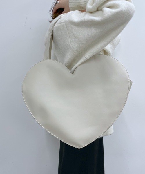 mystic（ミスティック）の「Lara HEART BAG（トートバッグ・レディース・ブラック/ライトグレー・ONE SIZE）」の11枚目の写真