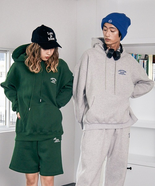 PBLIM(ページボーイリム)の「【PAGEBOYLIM】ウラキモウカラーパーカー(パーカー・レディース・ブルー/グリーン/クリーム/杢グレー・MEDIUM/LARGE)」の2枚目の写真