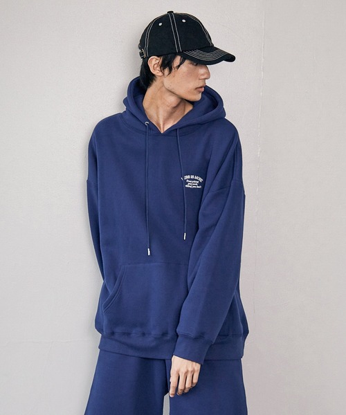 PBLIM(ページボーイリム)の「【PAGEBOYLIM】ウラキモウカラーパーカー(パーカー・レディース・ブルー/グリーン/クリーム/杢グレー・MEDIUM/LARGE)」の1枚目の写真