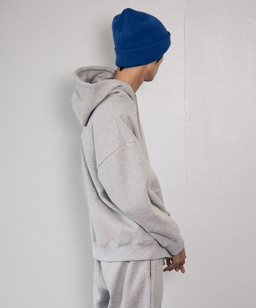 PBLIM(ページボーイリム)の「【PAGEBOYLIM】ウラキモウカラーパーカー(パーカー・レディース・ブルー/グリーン/クリーム/杢グレー・MEDIUM/LARGE)」の10枚目の写真