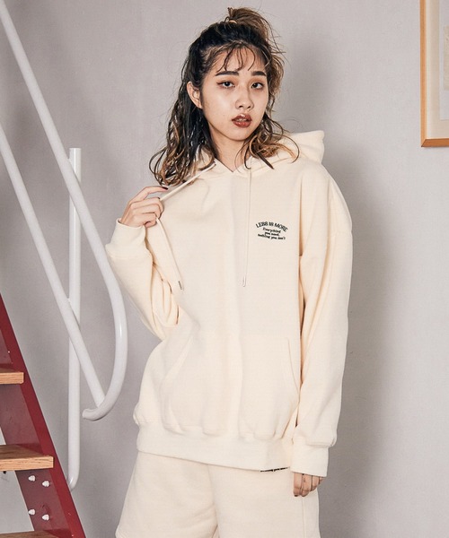 PBLIM(ページボーイリム)の「【PAGEBOYLIM】ウラキモウカラーパーカー(パーカー・レディース・ブルー/グリーン/クリーム/杢グレー・MEDIUM/LARGE)」の11枚目の写真