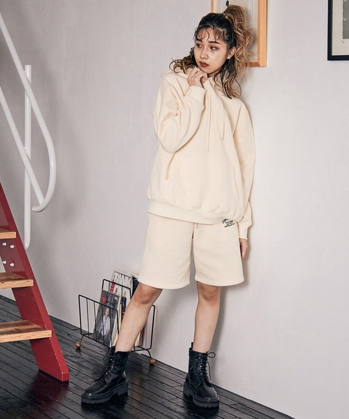 PBLIM(ページボーイリム)の「【PAGEBOYLIM】ウラキモウカラーパーカー(パーカー・レディース・ブルー/グリーン/クリーム/杢グレー・MEDIUM/LARGE)」の6枚目の写真