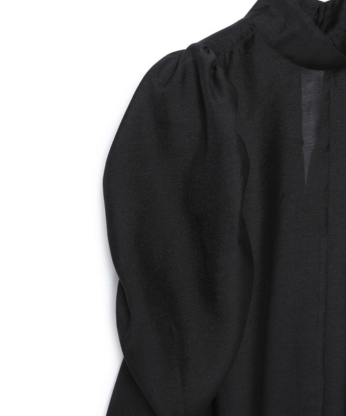 ADAM ET ROPE'(アダムエロペ)の「フォルムスリーブIラインドレス(ワンピース・レディース・ブラック/ブルー・FREE)」の15枚目の写真