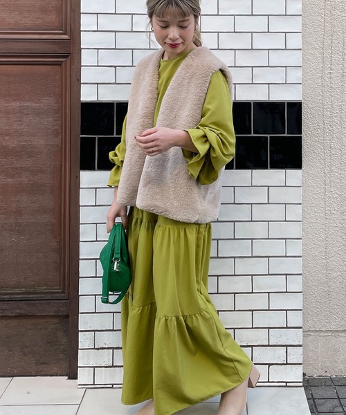 w closet（ダブルクローゼット）の「2WAYティアードワンピース