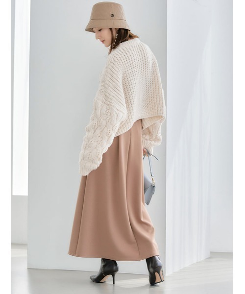 fifth(フィフス)の「【スタイリストプロデュース】ケーブルショートニット(ニット/セーター・レディース・ホワイト/チャコールグレー・MEDIUM)」の5枚目の写真