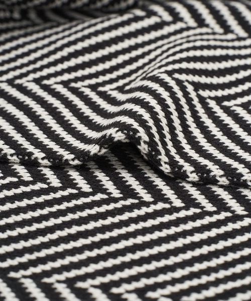 AS KNOW AS PINKY（アズノゥアズピンキー）の「リブで見せてヘリンボーンカーディガン（カーディガン/ボレロ・レディース・ブラック/ベージュ・FREE）」の16枚目の写真