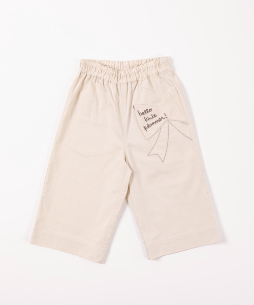 KP(ケーピー)の「リボンポケットコットンツイル7分丈ワイドパンツ(110-130cm)(その他パンツ・キッズ・ベージュ/ブルー系その他・130cm/110cm/120cm)」の1枚目の写真