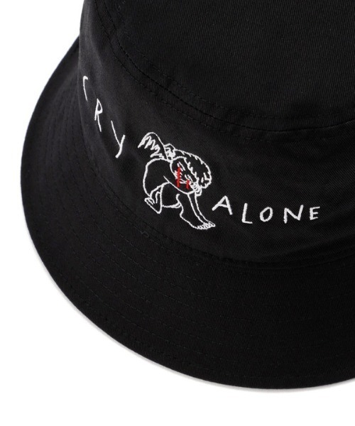 AZS TOKYO（アザストーキョー）の「AZS TOKYO/アザストーキョー/CRY ALONE BUCKET HAT/”CRY ALONE”バケットハット（ハット・レディース・ブラック・FREE）」の6枚目の写真