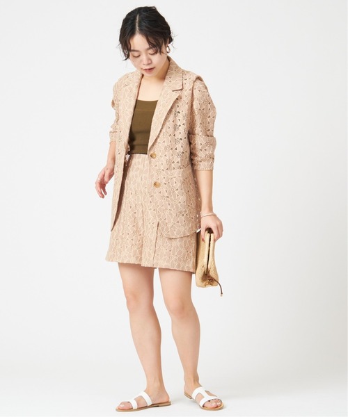 U by SPICK&SPAN(ユーバイスピックアンドスパン)の「カップ付きリブニットキャミ◆(キャミソール・レディース・カーキ/ホワイト・FREE)」の11枚目の写真