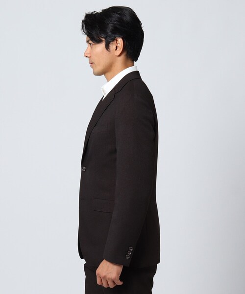TAKEO KIKUCHI(タケオキクチ)の「◆【Sサイズ~】メランジストレッチジャケット(スーツジャケット・メンズ・チャコールグレー/ダークブラウン・03/02)」の5枚目の写真