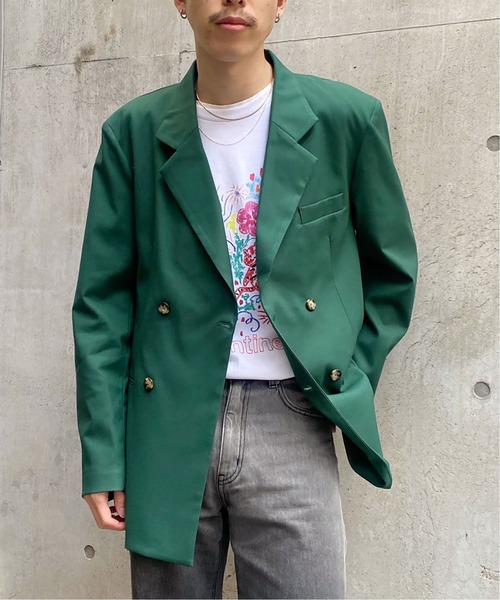 Oriens JOURNAL STANDARD（オリエンス ジャーナルスタンダード）の「Daddys セットアップジャケット（テーラードジャケット・レディース・ブラウン/グリーン/ブルー系その他/アイボリー・MEDIUM/LARGE）」の3枚目の写真