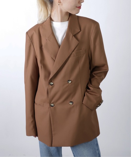 Oriens JOURNAL STANDARD（オリエンス ジャーナルスタンダード）の「Daddys セットアップジャケット（テーラードジャケット・レディース・ブラウン/グリーン/ブルー系その他/アイボリー・MEDIUM/LARGE）」の19枚目の写真