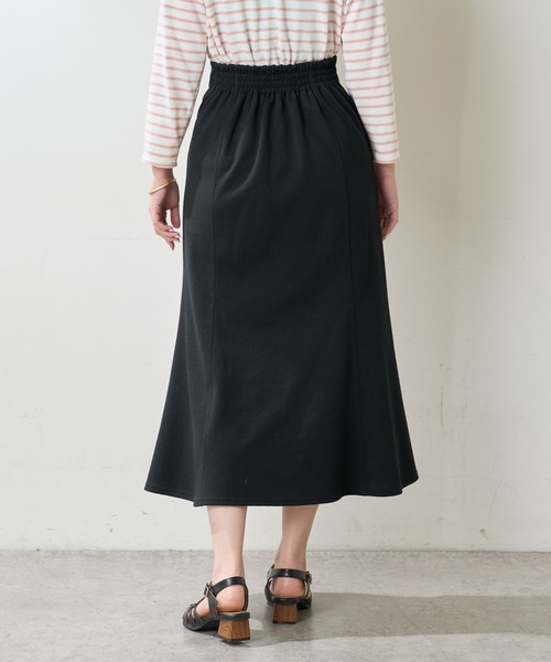 natural couture（ナチュラルクチュール）の「春の装いを軽やかに仕上げてくれる カットソーマーメイドスカート（スカート・レディース・ブラック/パープル/グレー/アイボリー・FREE）」の17枚目の写真