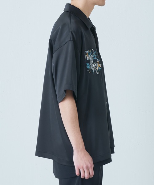 Lui's(ルイス)の「スカシャツ(シャツ/ブラウス・メンズ・ブラック/グリーン・FREE)」の9枚目の写真