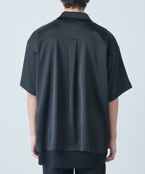 【Lui's】スカシャツ 黒 半袖シャツ 刺繍入り Lui's（ルイス）の「スカシャツ（シャツ/ブラウス）」 - WEAR