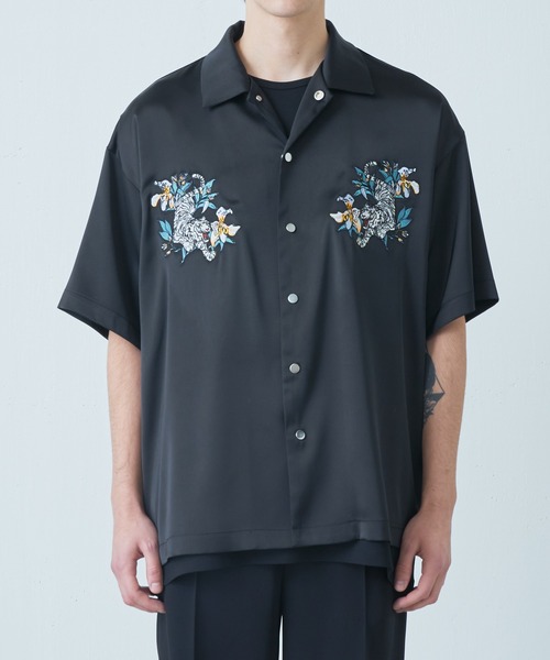 Lui's(ルイス)の「スカシャツ(シャツ/ブラウス・メンズ・ブラック/グリーン・FREE)」の8枚目の写真