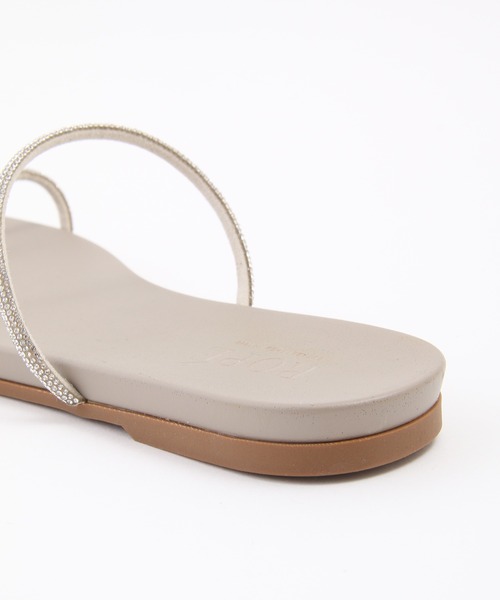 ROPE'（ロペ）の「ビジューストラップトングサンダル（サンダル・レディース・ブラック/ベージュ・36/37/36.5/37.5）」の7枚目の写真