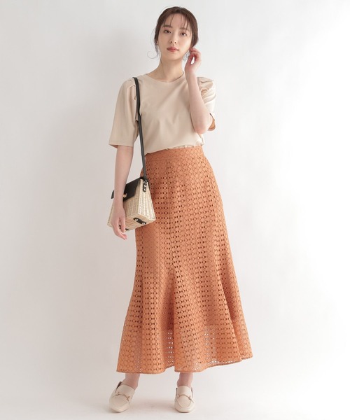 Andemiu(アンデミュウ)の「パワショルカットソー276684(Tシャツ/カットソー・レディース・ブラック/イエロー/ブルー/アイボリー/パープル・FREE)」の11枚目の写真
