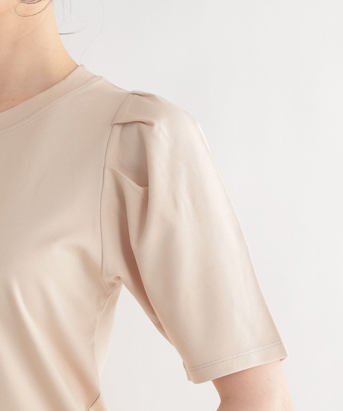 Andemiu(アンデミュウ)の「パワショルカットソー276684(Tシャツ/カットソー・レディース・ブラック/イエロー/ブルー/アイボリー/パープル・FREE)」の19枚目の写真